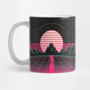 Synthwave sun Mug